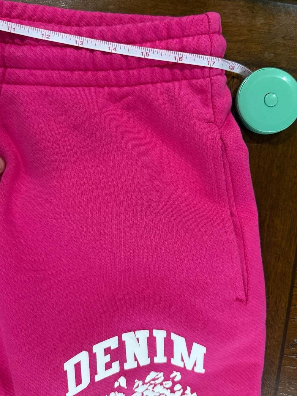 Denim Tears University Sweatpants Pink White Wreath Logo Joggers Size L - Picture 8 of 11